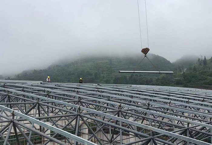 南岸网架施工